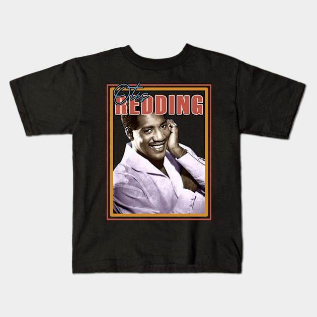 Respect the King of Soul Redding Nostalgia Tribute Shirt Kids T-Shirt by Super Face